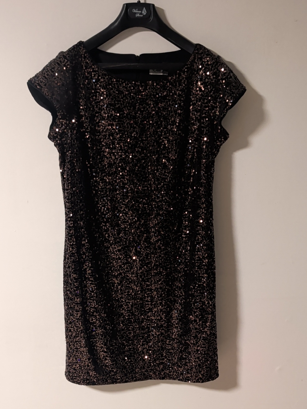 Eliza J Copper Sequin Cocktail Dress